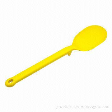 Bright yellow silicone scoops, 12 inches